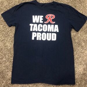 We R Tacoma Proud Tacoma WA Tee Shirt Size M 100% Cotton
